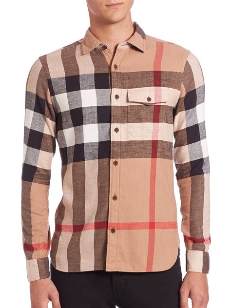 burberry check shirt india|burberry check cotton shirts.